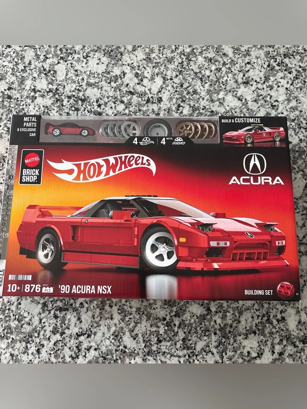 Hot Wheels '90 Acura NSX Build & Customize Kit - Red New Condition Sealed